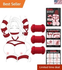Discreet BDSM Bondage Set - 3 Pack Soft Cotton Ropes, 10m for Exploration
