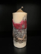 Vintage 1978 Jasco Holiday Elegance Sculpted Christmas Candle – Rare Design