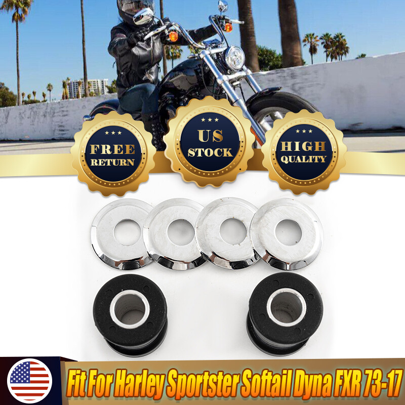 Motorcycle Handlebar Riser Bushings Fit for 1973-17 Harley Softail Dyna FXR US