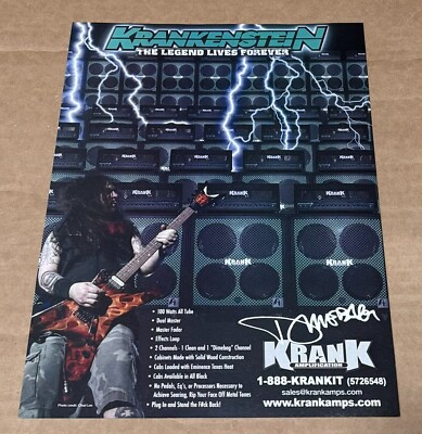 DIMEBAG DARRELL of DAMAGEPLAN PANTERA - KRANK AMPS - 2007 Print Ad