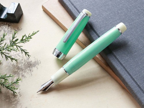 WANCHER Jade / Jade Fountain Pen 21K Nib EF/F/MF/M/B - Picture 5 of 10