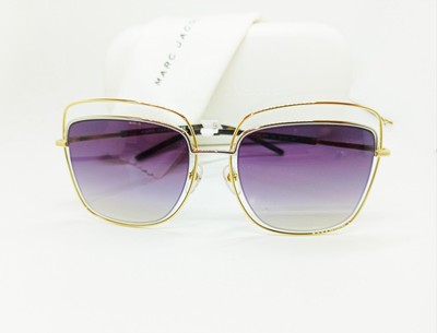 NEW RARE Marc Jacobs MJ 9/S APQ HA Gold Habana / Gray  display picture 1