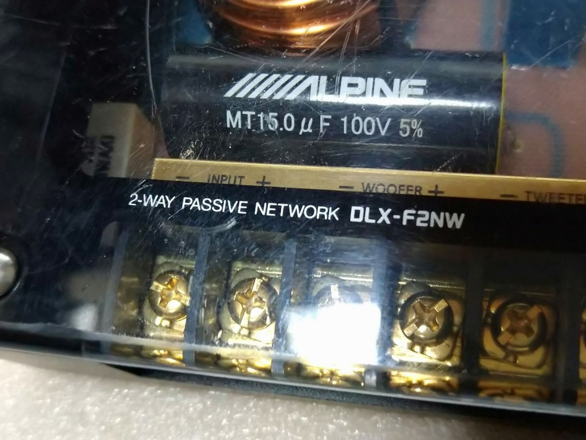 ALPINE DLX-F2NW high-quality sound 2WAY PASSIVE NET WORK Tested | eBay