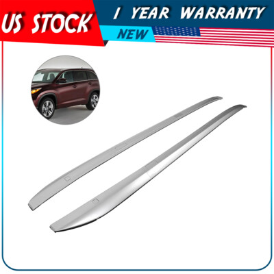 Luggage Roof Rack For Toyota Highlander 2014-2018 Aluminum Rails Bars Set Cargo