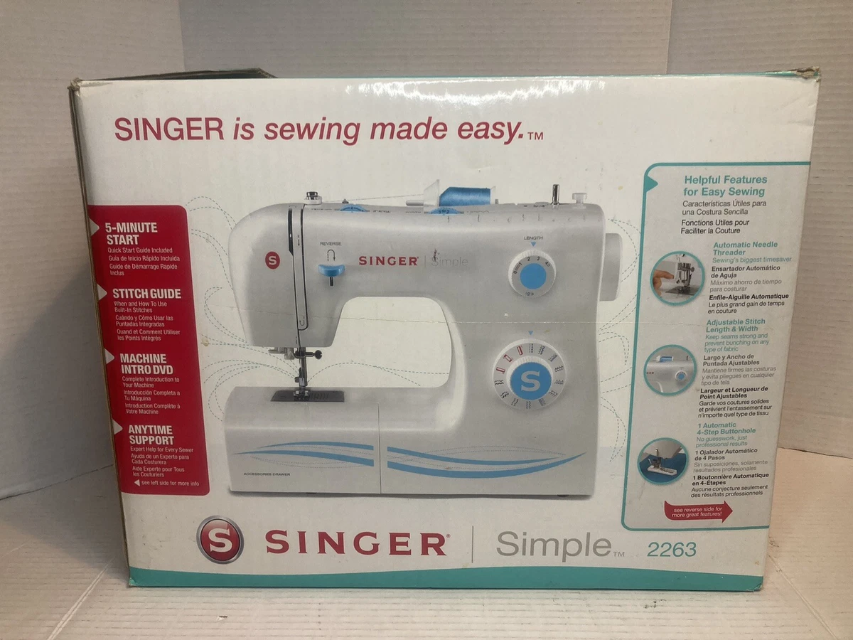 SINGER Simple White 2263 Sewing Machine 37431882936 | eBay
