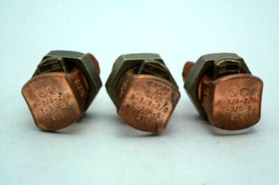 Lot Of 3 R-3/0-2/0 T-3/0-2 STR Split Bolt Connector Copper Mechanical Lug New