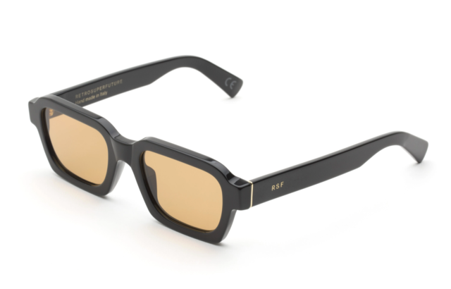 RETROSUPERFUTURE Caro Refined Occhiali da Sole Unisex con Montatura Nera e  Lenti Marroni (4KJ) | Acquisti Online su eBay