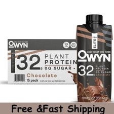 OWYN Pro Elite 32g Keto Plant Protein Shake, Chocolate 11.15 fl. oz, 15 pk. FR