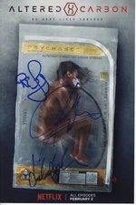ALTERED CARBON SIGNED PHOTO 8X12 DICHEN LACHMAN ATO ESSANDOH AUTOGRAPH