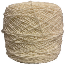 YARN CAKE - WHITE Total 7  oz. - Acrylic/Nylon 111