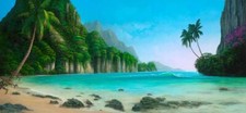 Ceramic Backsplash Tile Mural Beach Scene Seaside Ocean - Serenity Found
