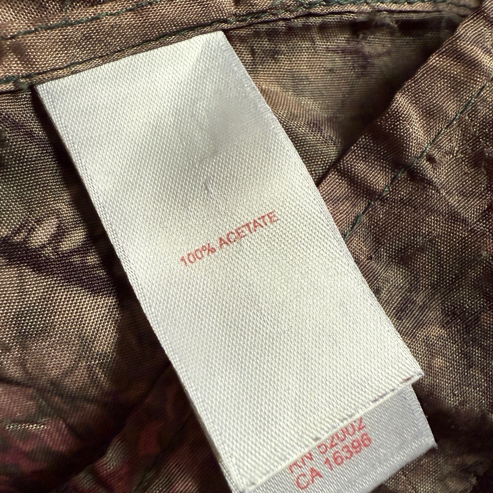 Tapemeasure Anthropologie Womens Satin Paisley Midi Skirt Size 10 Green Multi