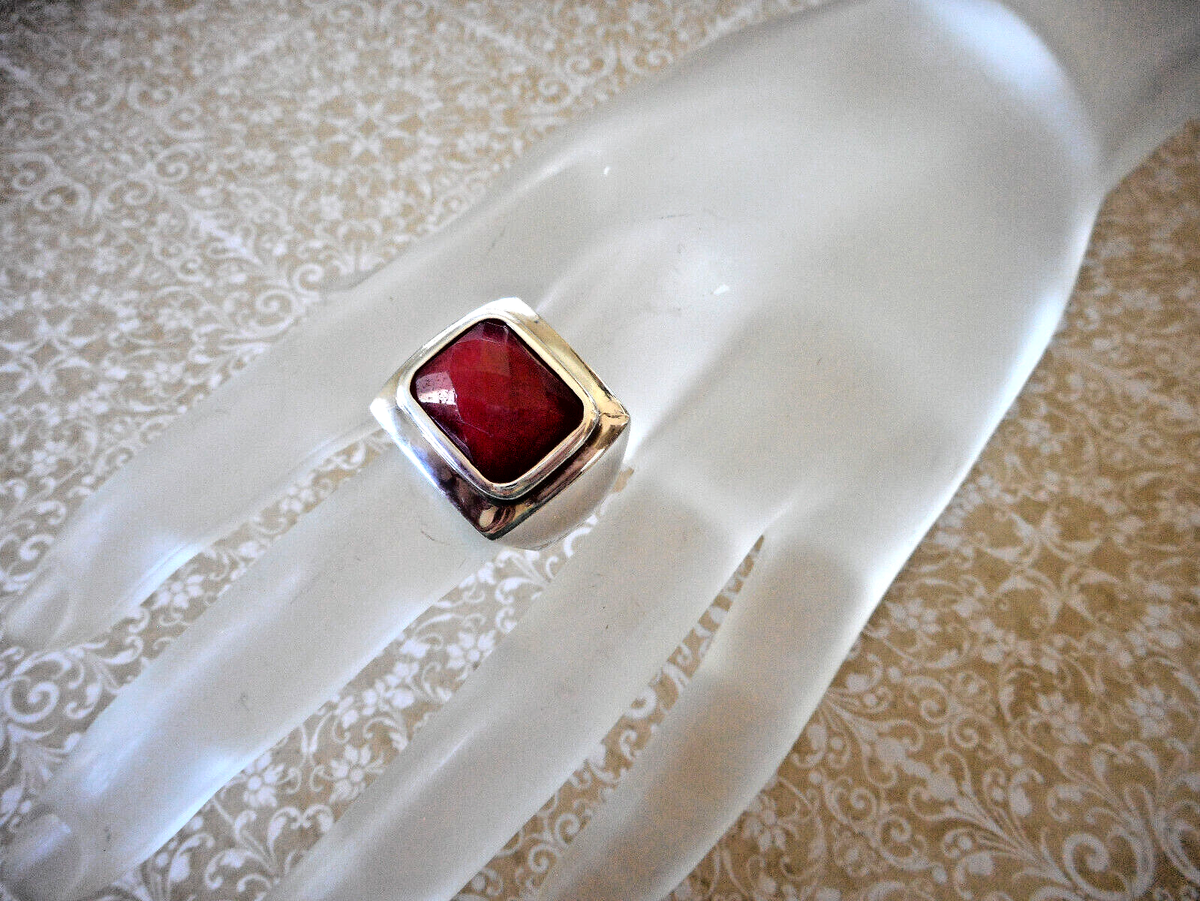 【Ruby】10点 STUNNING 18K YG MEN'S RUBY RING SZ 10 13.31 grams (G129435-1