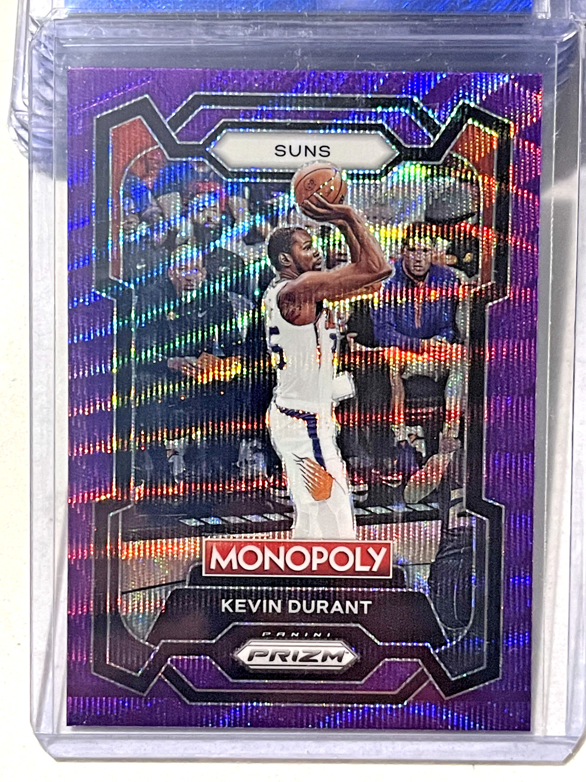 2023-24 Prizm Monopoly Kevin Durant Purple Wave Prizm #70 Suns