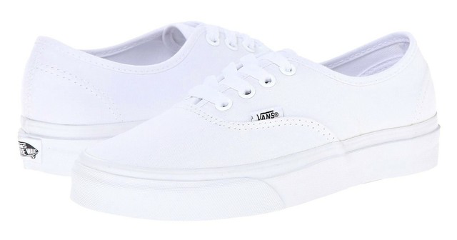 men's authentic white vans