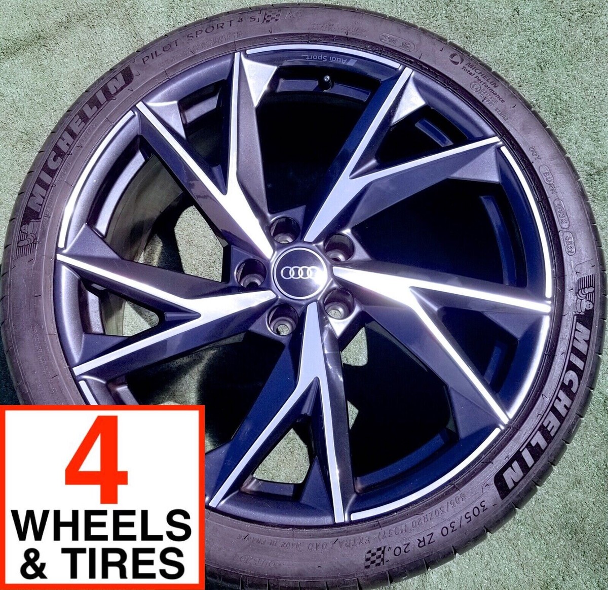 Set Factory Audi R8 Wheels Michelin Tires Genuine Original OEM V10
