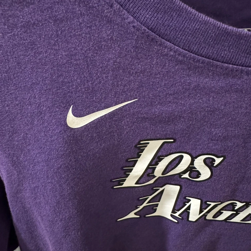 Nike Women's Medium City Edition Los Angeles Lakers Purple Long Sleeve T-Shirt - Image 4 of 4
