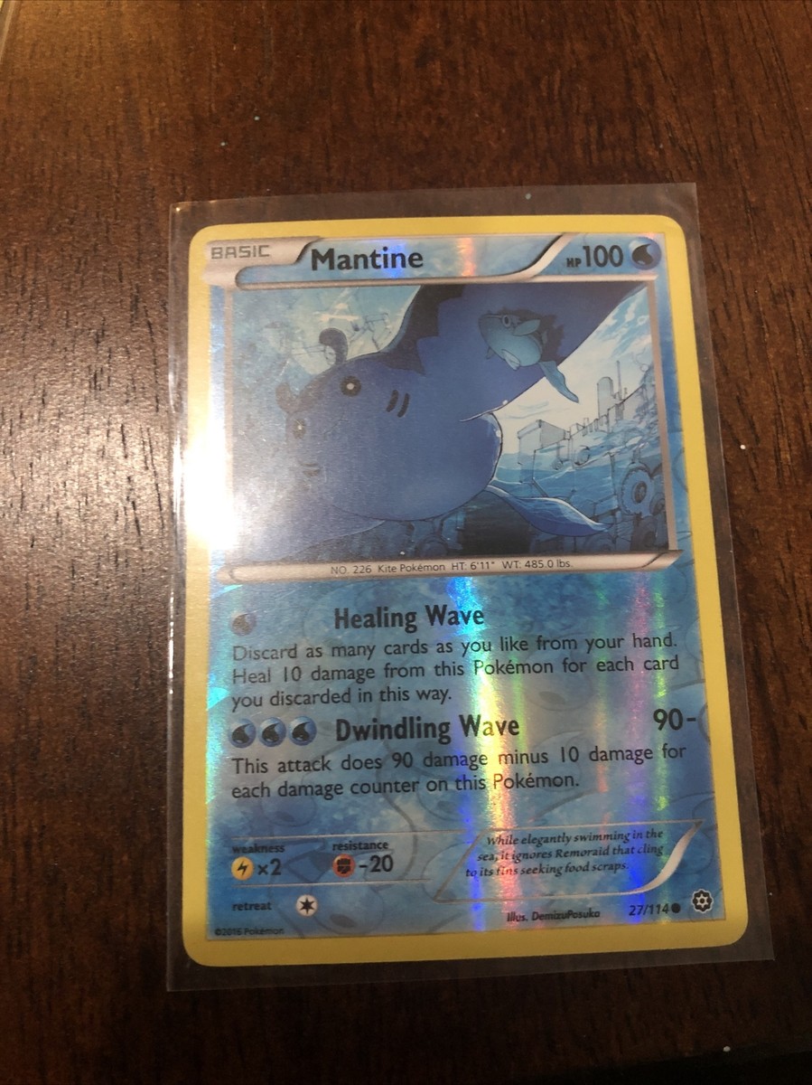 Pokemon XY Steam Siege 27/114 Mantine Reverse Holo | eBay