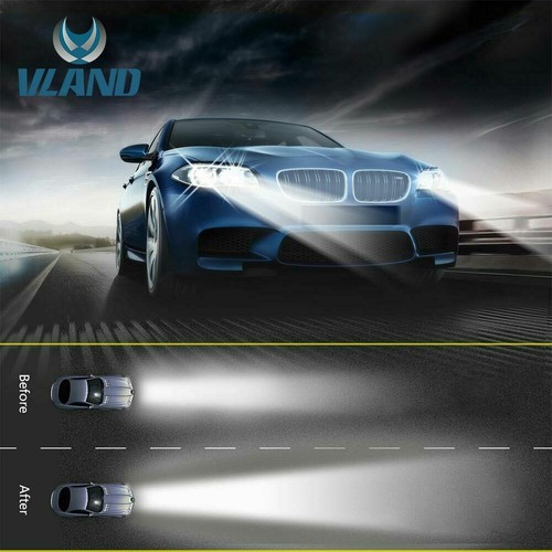 VLAND D2S D2C D2R D4C D4S D2H LED Headlight Bulbs Conversion Kit White 50W 6000K - Picture 10 of 12