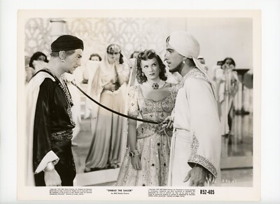Vintage 8x10 Douglas Fairbanks, Jr. in Sinbad the Sailor 1947 w Maureen O'Hara