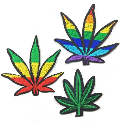 MARIJUANA AUFNÄHER PATCH Aufbügler Aufnäherbild Patches Hanf Kush Weed