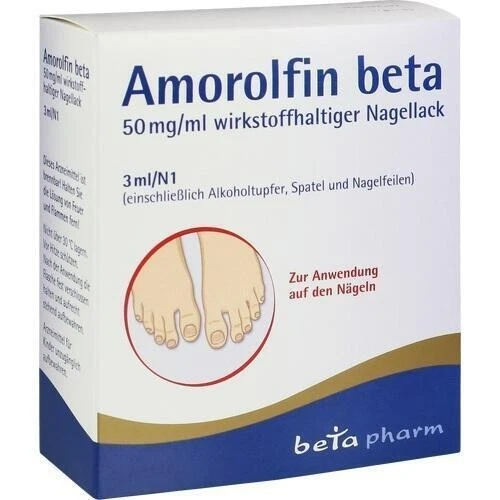 BETAPHARM ARZNEIMITTEL GMBH AMOROLFIN beta 50 mg/ml 3ml wirkstoffhalt.Nagellack PZN 15306704