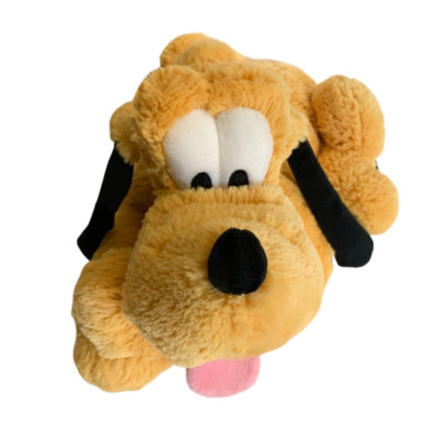 DISNEY STORE Exclusive Pluto Dog 15'' Plush Stuffed Toy Soft Authentic