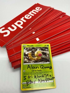 supreme red sticker