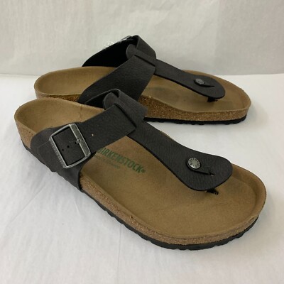 Birkenstock New w/ Box Medina Desert Dust Black Microfiber Vegan