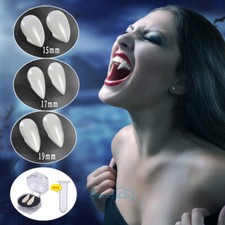 Vampire Fangs Teeth with Adhesive Halloween Party Cosplay Props Decoration