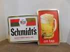 Vintage NOS Schmidt's Beer Sign Quality Beer Since 1860 On Tap