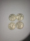 $1 Face Junk 90% Silver Standing Liberty Quarter Lot Slick Cull Constitutional