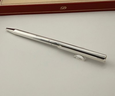 S.T. Dupont Classique Stylo Bille Silver Plated Ballpoint Pen