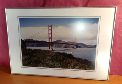 gerahmtes Wandbild Foto Golden Gate Bridge San Francisco 60,5x40,5 cm. - Bild 1 von 3