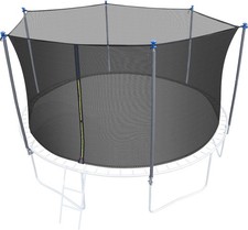 10/12/14/16FT Trampoline Enclosure Net with Universal Trampoline Enclosure Po...