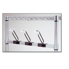 Nexel CSB24C 24"W Chrome Catheter Side Bar Steel Silver