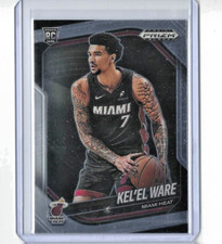 2024-25 Prizm Black Basketball Kel-El Ware Base Rookie Card #156 MIami Heat