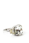 Eisenberg Womens Vintage Sterling Crystal Silver Tone Rhinestone Cocktail Ring S