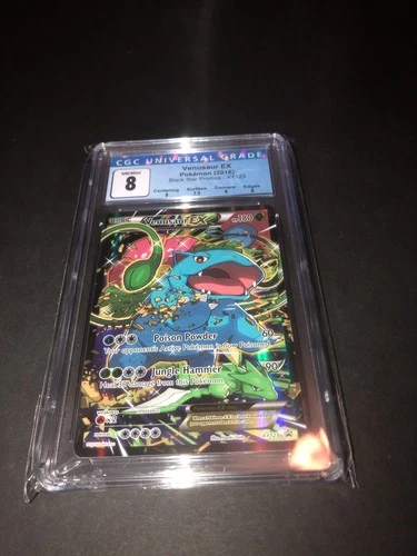 CGC 8 VENUSAUR EX XY123 RED & BLUE COLLECTION BLACK STAR PROMO POKEMON NM/ MINT
