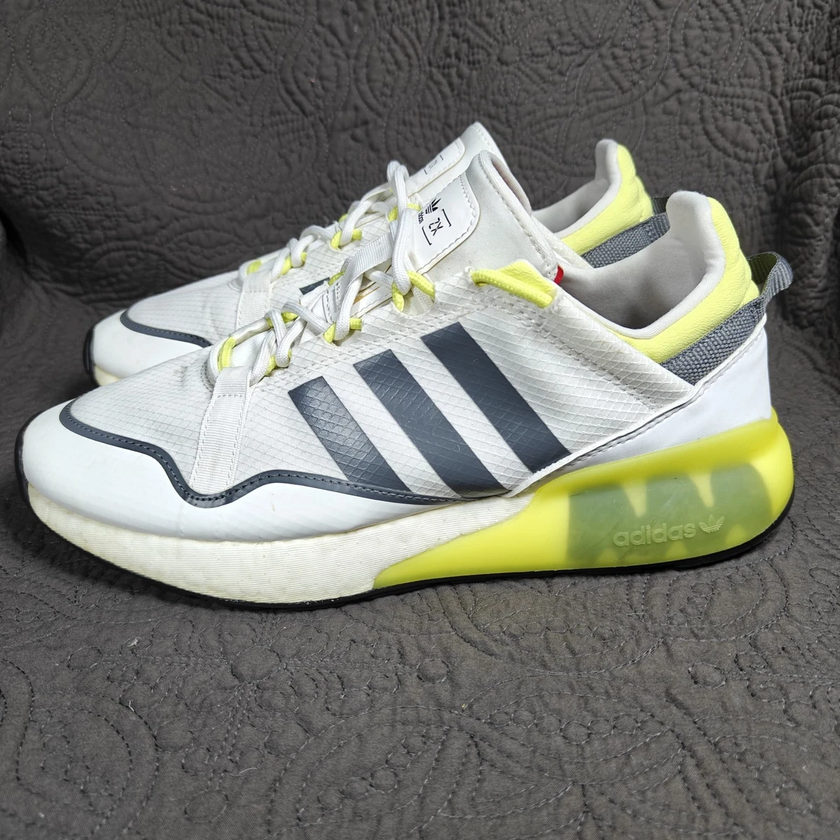Adidas ZX 2K Boost Pure White Pulse Yellow | eBay