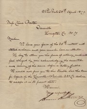 CLARA BARTON - AUTOGRAPH ENDORSEMENT SIGNED 04/28/1879