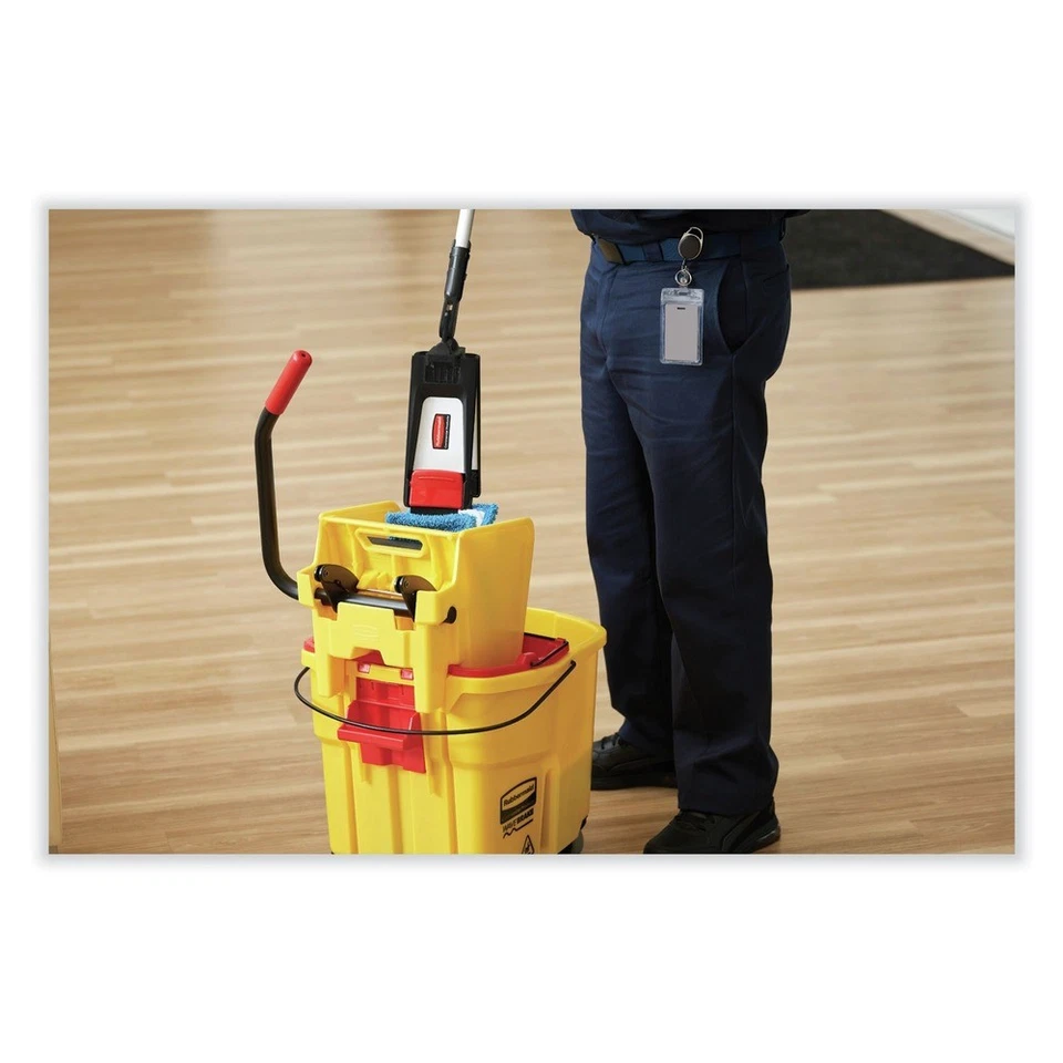 Rubbermaid Commercial FG1863898 35 qt. Combo de prensa descendente WaveBrake 2.0 - BK nuevo Foto 4 de 4