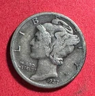 1927D US Mercury SILVER Dime VF! "Denver" Mint! Old US Coin!