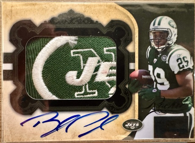 Bilal Powell 2011 Panini National Treasures RC Patch Auto /25 Jets Logo RPA Rare