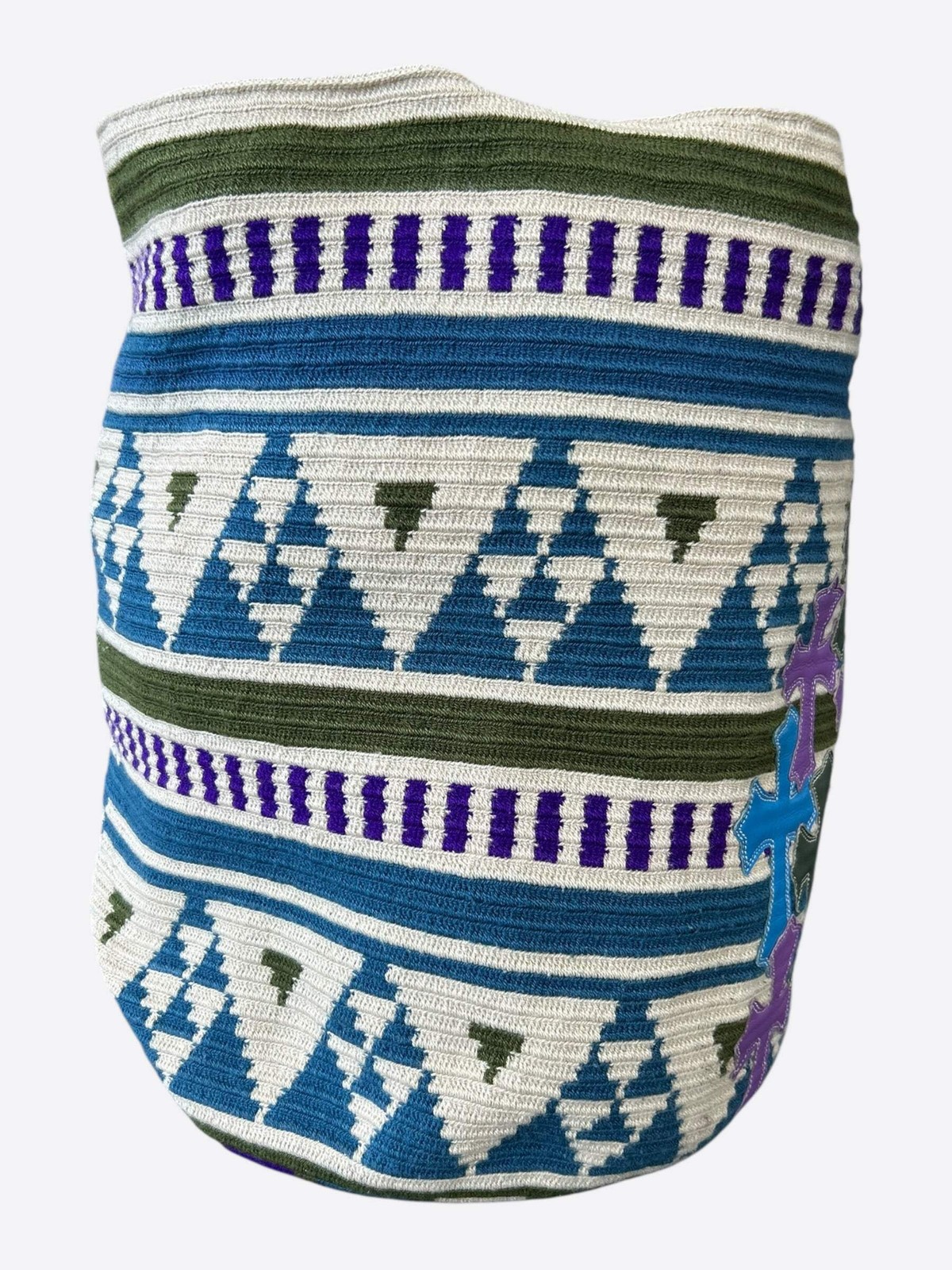 Chrome Hearts Purple & Blue Cross Patch Guanabana Bag thumbnail 6