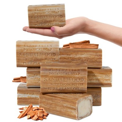 Sandalwood and Cocoa Butter, 6.6 OZ, Triple Milled Bars Made with a Natural S...