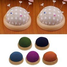 Coussin à épingles avec plaque en bois Coussin à épingles à brancher