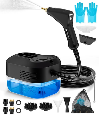 #ad #ad HK Steam Cleaner 6 Level 1.2L Tank 15s Heat Up 2500W with 16PCS Accessories $62.99