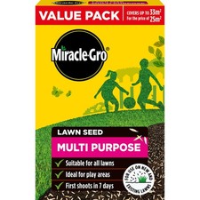 Miracle Gro Multi Purpose Lawn Seed Child & Pet Friendly Coverage 33m2 1kg Box 14.24 per kilo