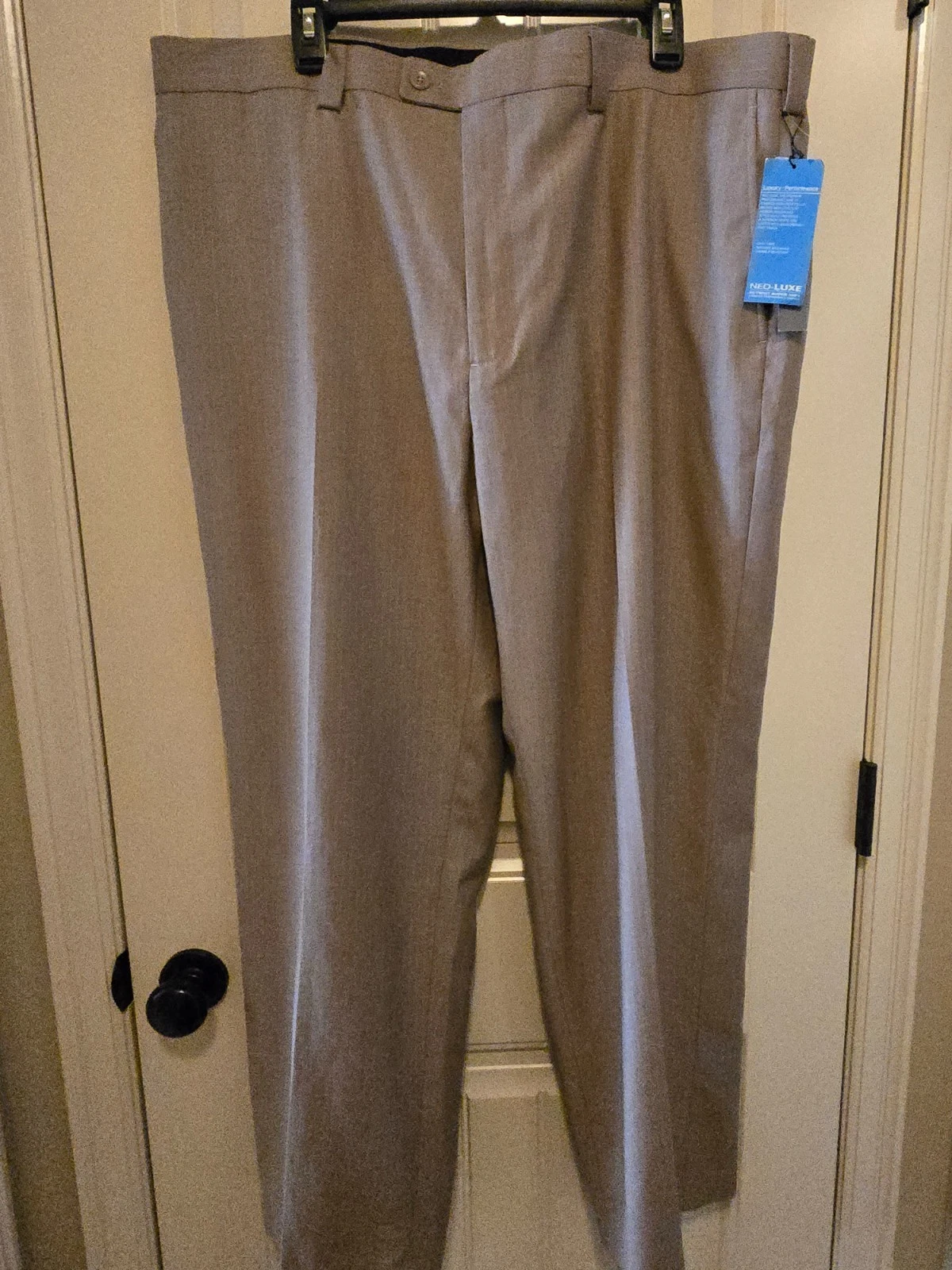 NEW Perry Ellis Khaki with pin stripe Dress Pants 40x30 Slacks